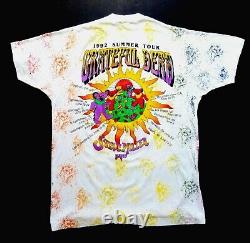 Grateful Dead Shirt T Shirt Vintage 1992 Summer Tour Croquet Dancing Bear XL New