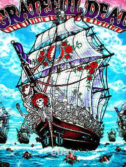 Grateful Dead Shirt T Shirt Vintage 1993 Ship Of Fools Skeletons 2001 GDP XL New