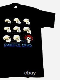 Grateful Dead Shirt T Shirt Vintage 1993 Skull Evolution Rose Bertha GDM XL New