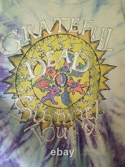 Grateful Dead Shirt T Shirt Vintage 1993 Summer Tour Dancing Bears Sting XL