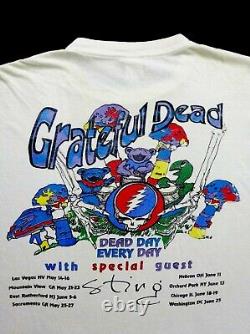Grateful Dead Shirt T Shirt Vintage 1993 Summer Tour Dead Day Every Day Sting XL