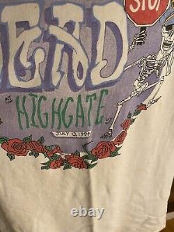 Grateful Dead Shirt T Shirt Vintage 1994 Vermont VT Highgate 7/13/94 xl stop