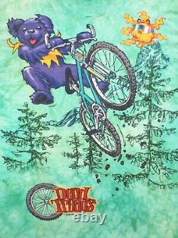 Grateful Dead Shirt T Shirt Vintage 1995 Dead Treads Mountain Bike Biking GDM XL