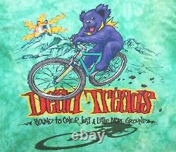 Grateful Dead Shirt T Shirt Vintage 1995 Dead Treads Mountain Bike Biking GDM XL