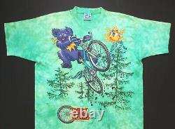 Grateful Dead Shirt T Shirt Vintage 1995 Dead Treads Mountain Bike Biking GDM XL