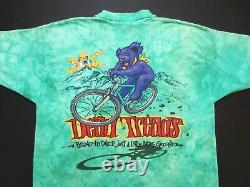 Grateful Dead Shirt T Shirt Vintage 1995 Dead Treads Mountain Bike Biking GDM XL