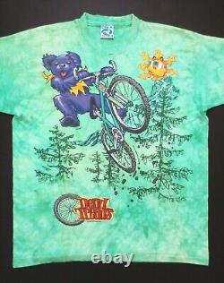 Grateful Dead Shirt T Shirt Vintage 1995 Dead Treads Mountain Bike Biking GDM XL