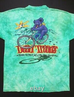 Grateful Dead Shirt T Shirt Vintage 1995 Dead Treads Mountain Bike Biking GDM XL