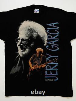 Grateful Dead Shirt T Shirt Vintage 1995 Jerry Garcia SC Bolt Guitar JGB CRI XL