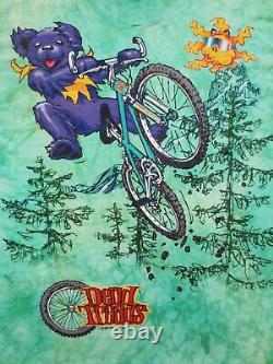 Grateful Dead Shirt T Shirt Vintage 1995 Mountain Bike Dead Treads Tie Dye GD XL