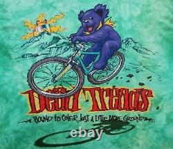 Grateful Dead Shirt T Shirt Vintage 1995 Mountain Bike Dead Treads Tie Dye GD XL