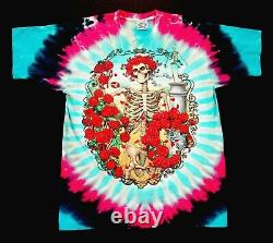Grateful Dead Shirt T Shirt Vintage 1995 Mouse Bertha GD 30 Years Tie Dye GDM L