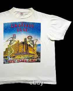 Grateful Dead Shirt T Shirt Vintage 1995 Radio City Music Hall 1980 New York L