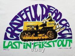 Grateful Dead Shirt T Shirt Vintage 1995 Road Crew Summer Tour Bulldozer GD XL