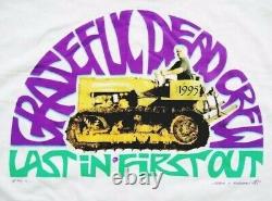 Grateful Dead Shirt T Shirt Vintage 1995 Road Crew Summer Tour Bulldozer L New