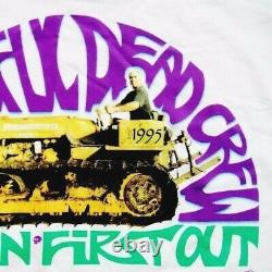 Grateful Dead Shirt T Shirt Vintage 1995 Road Crew Summer Tour Bulldozer L New