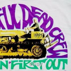 Grateful Dead Shirt T Shirt Vintage 1995 Road Crew Summer Tour Tractor GDM L New