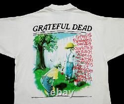 Grateful Dead Shirt T Shirt Vintage 1995 Spring Mark Twain Huckleberry Finn L