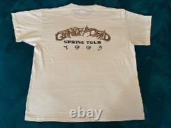 Grateful Dead Shirt T Shirt Vintage 1995 Spring Tour Drum Tribal Skeleton GDM XL