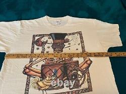 Grateful Dead Shirt T Shirt Vintage 1995 Spring Tour Drum Tribal Skeleton GDM XL