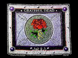 Grateful Dead Shirt T Shirt Vintage 1995 Tour Stone Roses Black NFA GDM XL New