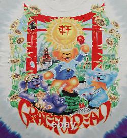 Grateful Dead Shirt T Shirt Vintage 1997 China Rider Chinese Bear Tie Dye GDM XL