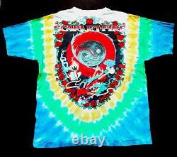 Grateful Dead Shirt T Shirt Vintage 1997 Scarlet Fire Tea Dragon Tie Dye GD L