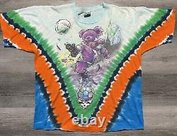 Grateful Dead Shirt T Shirt Vintage 1997 Soccer Ball Football Bear Tie Dye XL