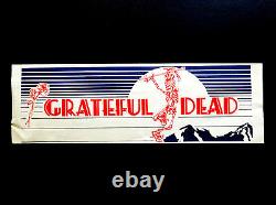 Grateful Dead Sticker Vintage Early/Mid 1980's Uncle Sam Skeleton Red White Blue