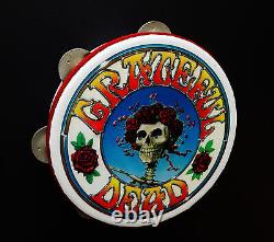 Grateful Dead Tambourine Vintage Remo Percussion Arts GD Bertha Mouse Kelley Art