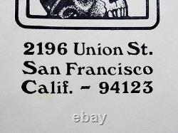 Grateful Dead Vintage 1967 Envelope GD Viking Skull'67 Logo Stationary Ephemera