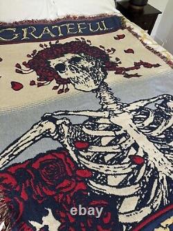 Grateful Dead Vintage Blanket / tapestry 1984 Grateful Dead Official Merchandise