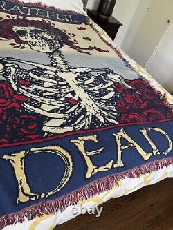 Grateful Dead Vintage Blanket / tapestry 1984 Grateful Dead Official Merchandise