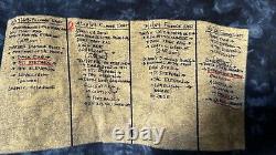 Grateful Dead Vintage Original Fillmore West 1969 Setlist T Shirt Single Stitch