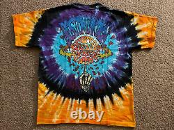Grateful Dead Vintage T-Shirt 1991 Tour Boston Garden Liquid Blue XL EUC Tie Dye