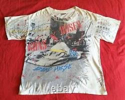 Guns N Roses G&R Dead Horse Original Vintage Concert T-shirt Size L 1990's ROCK