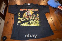 IRON MAIDEN t-shirt HALLOWED BE THY NAME XL 1993 VINTAGE RARE Real Dead One