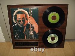 Jerry Garcia 45 RPM Records Vintage Rock & Roll Plaque Artwork Grateful Dead