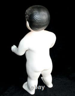 L? K Vtg Frozen Charlotte Doll Porcelain Hand Painted 12½ Tall Living Dead