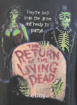 Late 90's Early 2000's Vintage Return Of The Living Dead (1985) T Shirt XL