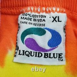 Liquid Blue Men XL Tie-Dye 1994 Jerry Garcia Grateful Dead T Shirt Pyramid Hand