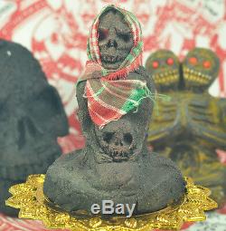 Magic PRAI Dead Ghost Occult thai Khmer magic Rich wealth Gambling buddha Amulet