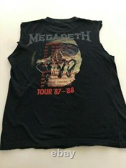 Megadeth Wake Up Dead Tour 1987 Original T Shirt Medium Rare vintage