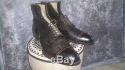 NOS DEAD STOCK 1900 20s US 10 E edwardian ANTIQUE VTG mens boots shoes