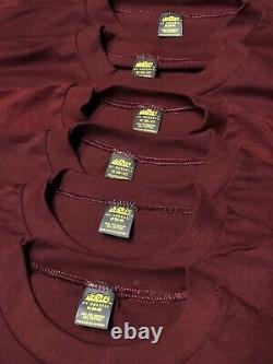 NOS LOT OF 7 Vintage 80s Single Stitch Jerzees USA Blank Dead Stock T Shirt Sz M