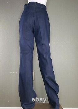 NWOT Vintage 70s Womens Ragtime Dead Stock Bell Bottom Jeans Denim Sz 28 X 37
