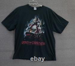 ORIGINAL Vintage Army of Darkness Movie Promo T-Shirt XL Evil Dead Horror