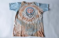 Original Grateful Dead He's Gone Lot Tee Shirt Chicago Cubs Stealie Tie Dye VTG