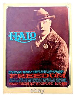 Original Vintage 1967 Grateful Dead HALO Benefit Poster