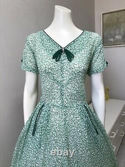 Original Vintage 50s Dress XL Size, NEW OLD SHOP STOCK, DEAD STOCK Rockabilly